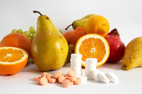 Sveiki vaisiai ir vitaminų kompleksai vyriškai potencijai
